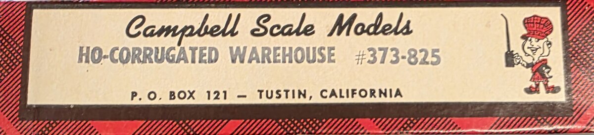 Campbell Scale Models 373 HO Corrugated Warehouse Building Kit