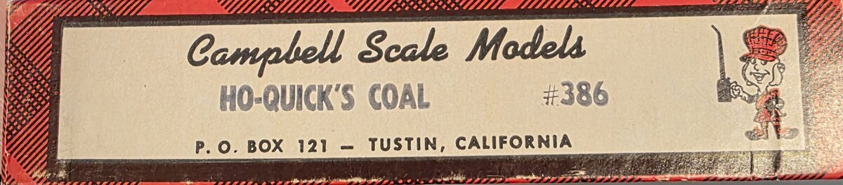 Campbell Scale Models 386 HO Yard Quick's Coal Building Kit