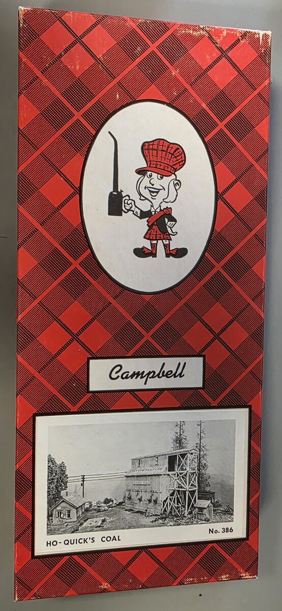 Campbell Scale Models 386 HO Yard Quick's Coal Building Kit