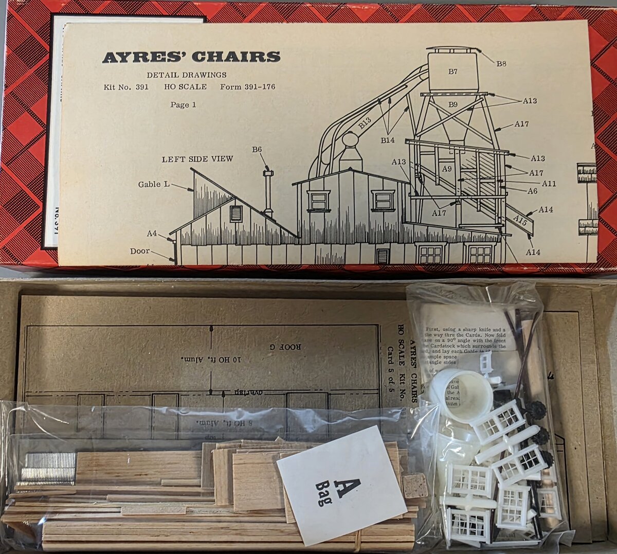 Campbell Scale Models 391 HO Ayres Chair Building Kit
