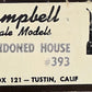 Campbell Scale Models 393-995 HO Scale Abandoned House Kit