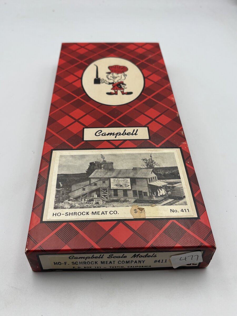 Campbell Scale Models 411 HO F. Schrock''''s Meat Co. Building Kit