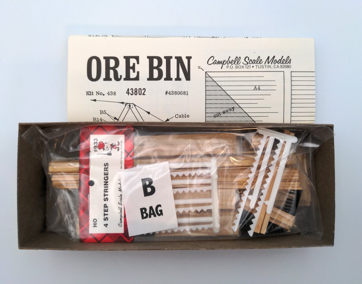 Campbell Scale Models 438 HO Scale Ore Bin Craftsman Kit