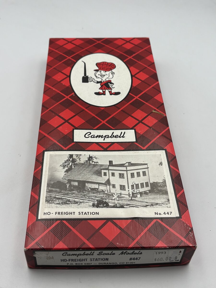 Campbell Scale Models 447 HO Large Freight Station Building Kit