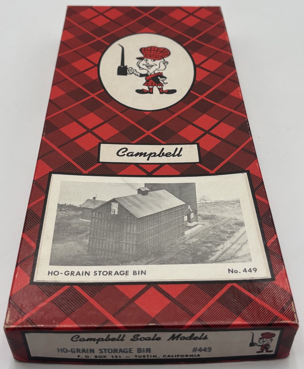 Campbell Scale Models 449 HO Scale Grain Storage Bin Building Kit