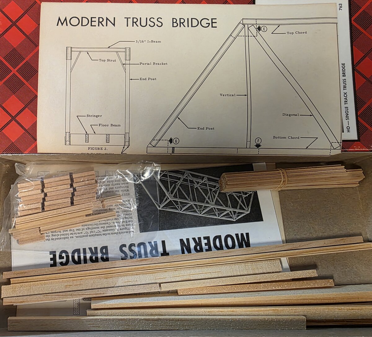 Campbell Scale Models 763 HO Scale 125' Single-Track Truss Bridge Kit