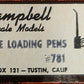 Campbell Scale Models 781 HO Cattle Loading Pens Kit