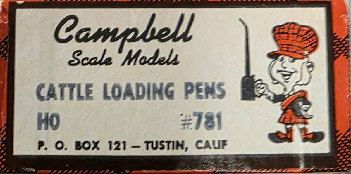 Campbell Scale Models 781 HO Cattle Loading Pens Kit