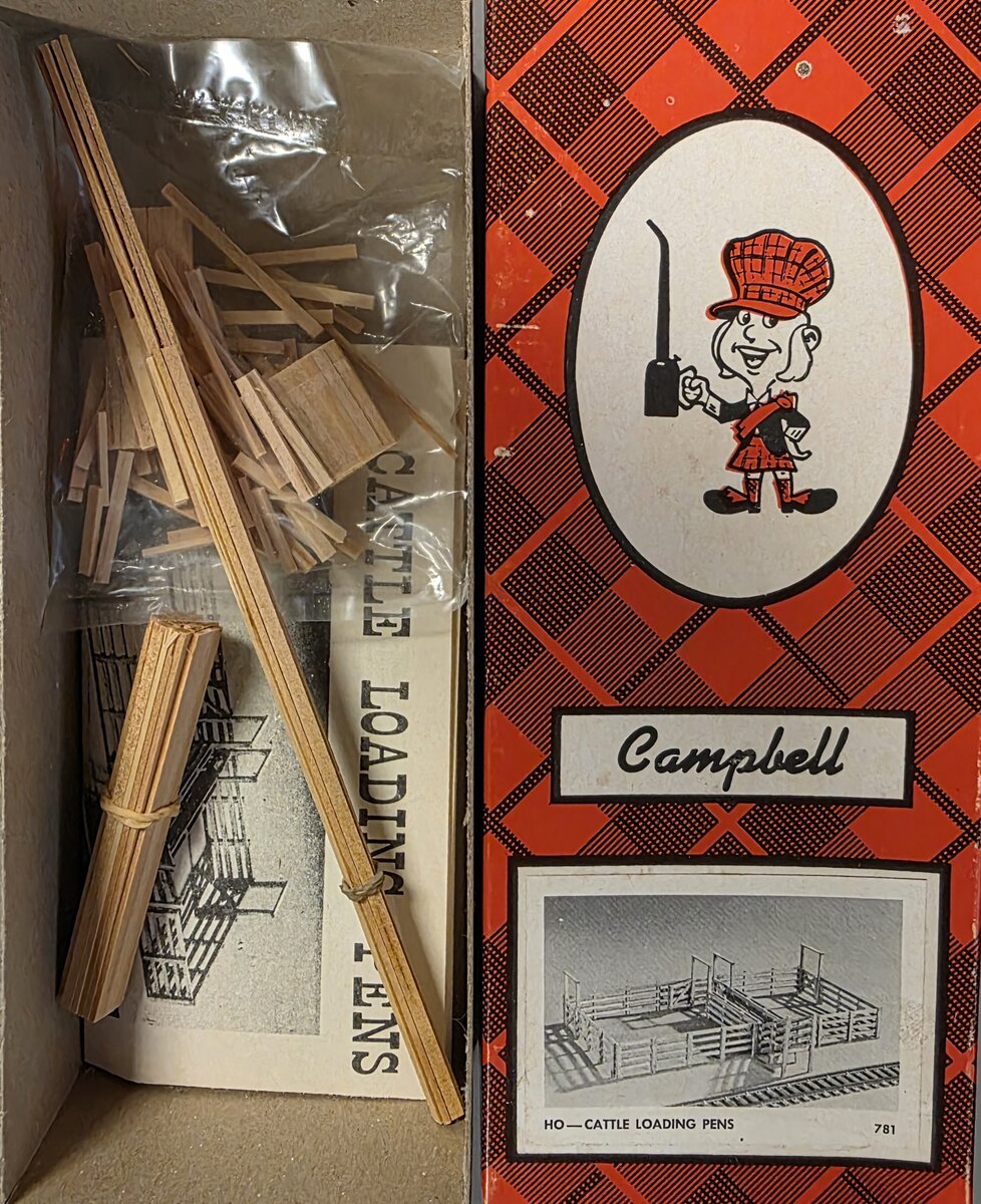 Campbell Scale Models 781 HO Cattle Loading Pens Kit