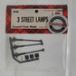 Campbell Scale Models 928 HO Scale Nonoperating Street Lamp w/Glass (Pack of 3)