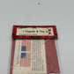 Campbell Scale Models 931 HO Scale United States Plastic Flagpole&Paper Flag Kit
