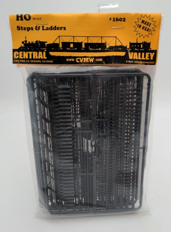 Central Valley Models 1602 HO Scale Steps & Ladders Plastic Kit