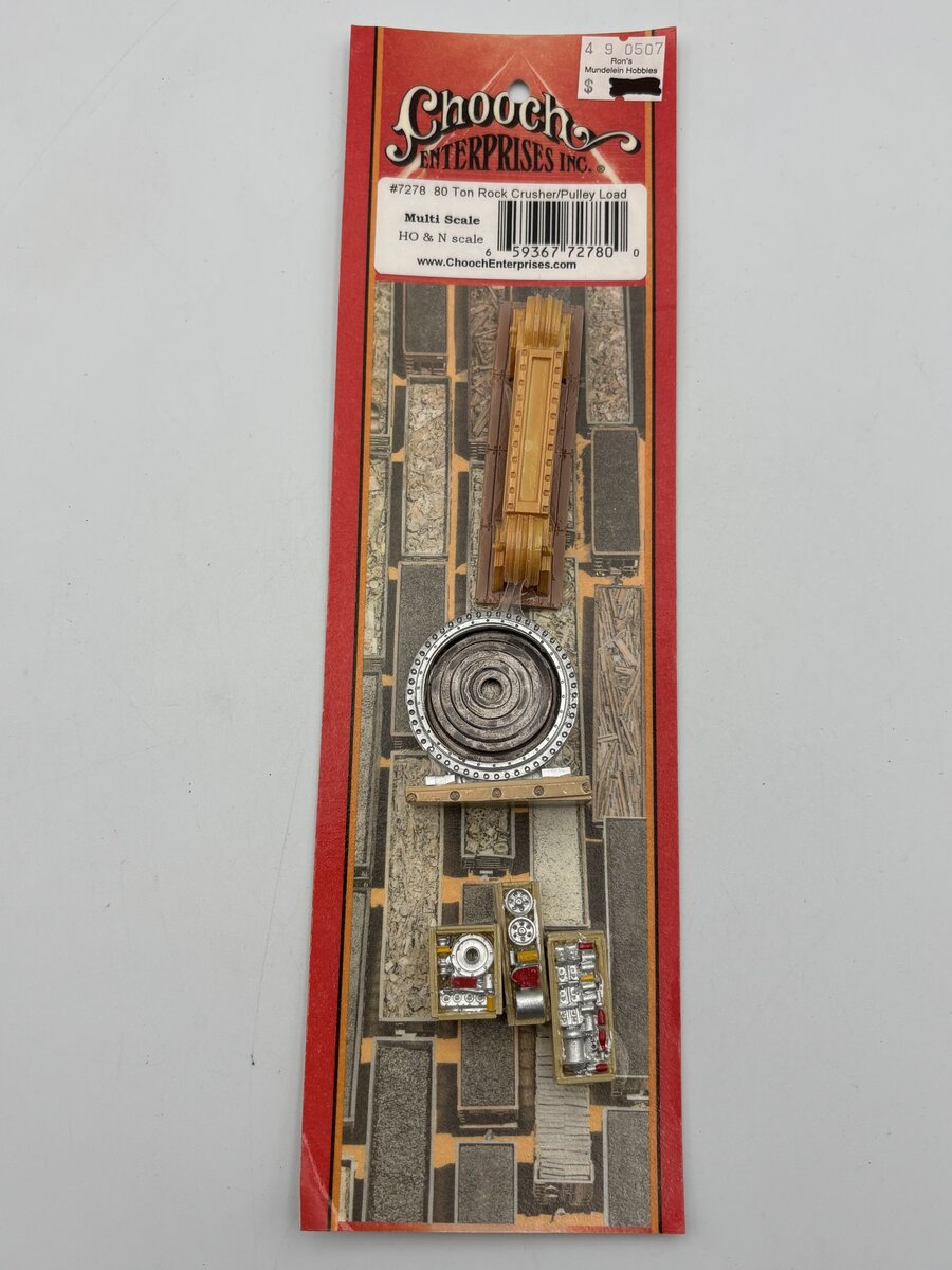 Chooch Enterprises 7278 HO & N Rock Crusher & Medium 80-Ton Power Pulley Load