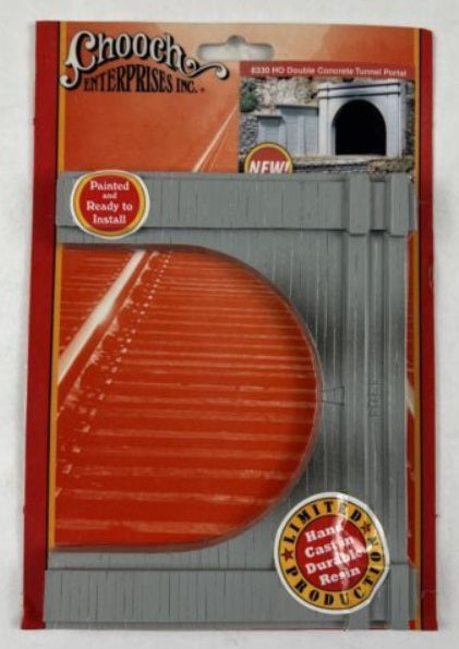 Chooch Enterprises 8330 HO Double Concrete Tunnel Portal Limited Production