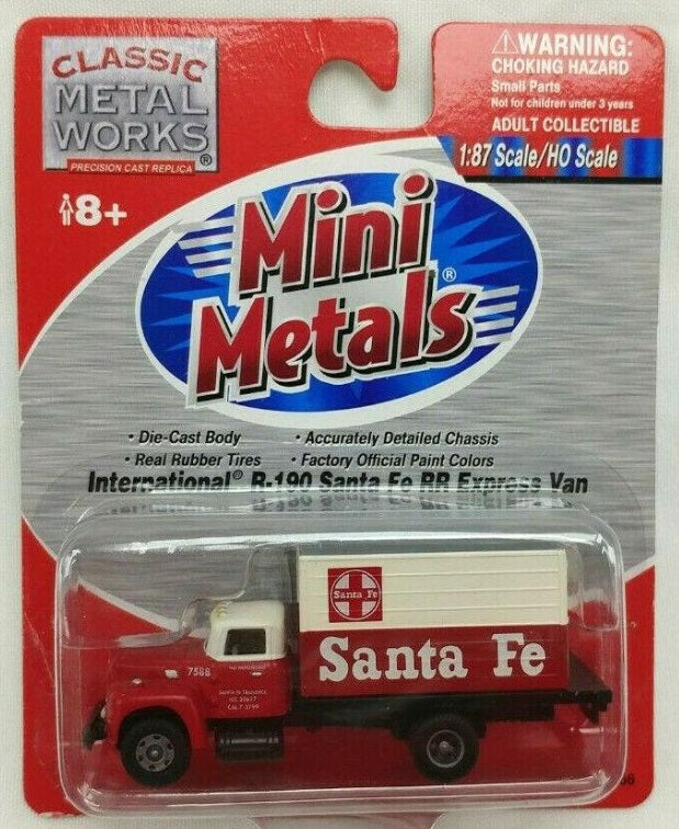 Classic Metal Works 30166 HO Mini Metals Santa Fe IH R-190 Express Truck