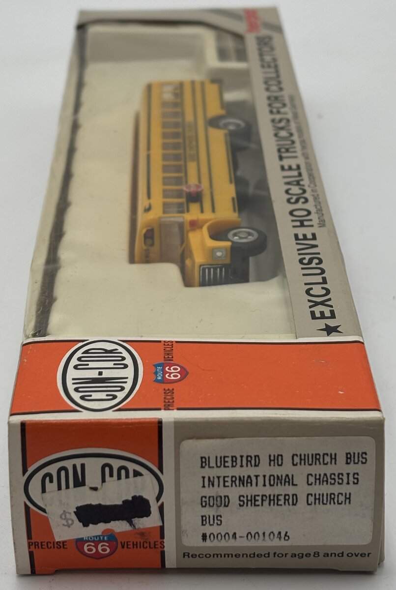 Con-Cor 0004-001046 HO Bluebird Good Shepherd Church Bus