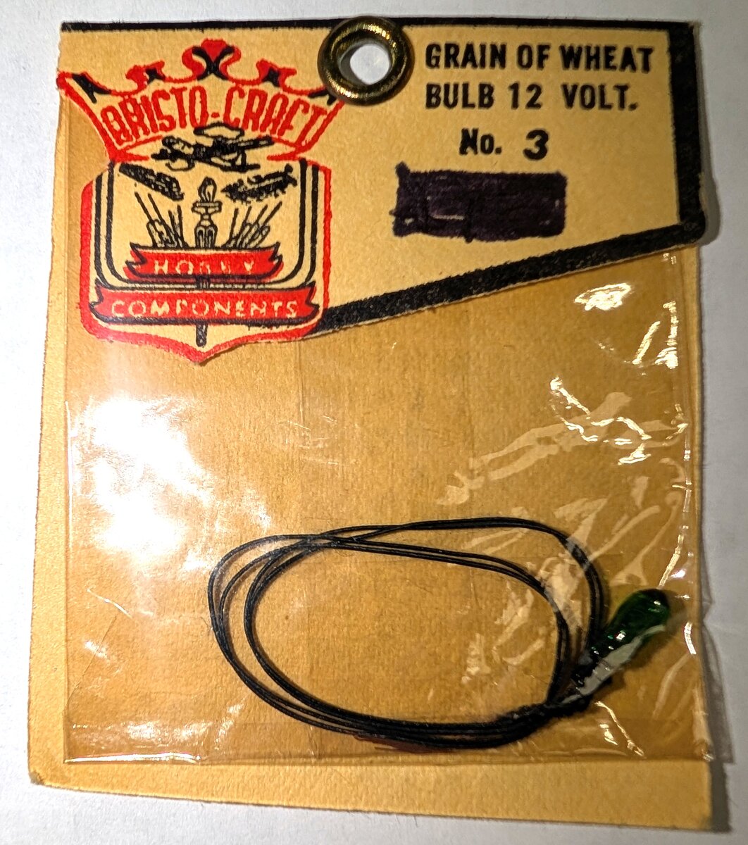 Aristo-Craft No. 3-12 Volt Green Grain-Of-Wheat Light Bulb