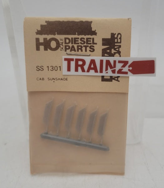 Detail Associates SS1301 HO Scale Cab Sunshade (Pack of 6)