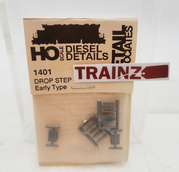 Detail Associates DS1401 HO Scale Drop Step 'EMD' Early GP/SD/SW Type(Pack of 2)