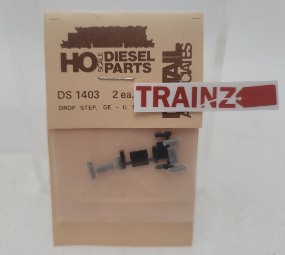 Detail Associates 1403 HO Scale Drop Step - 'GE' - U Type Series (Set of 2)