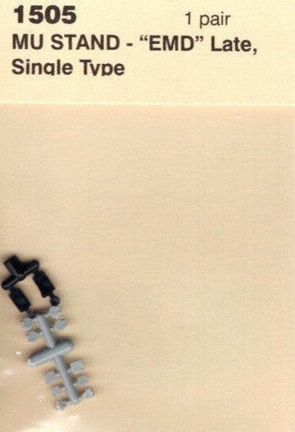 Detail Associates 1505 HO Scale Late GP/SD Type Single MU Stand (Pack of 2)