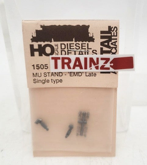 Detail Associates 1505 HO Scale Late GP/SD Type Single MU Stand (Pack of 2)