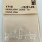 Detail Associates 1710 HO 12" Dia Round Clear Headlight Lens (Pack of 12)