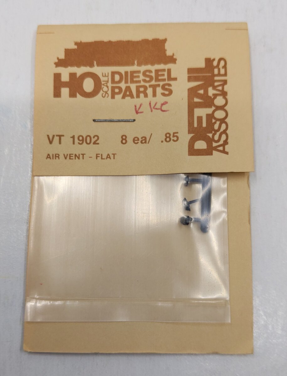 Detail Associates VT1902 HO Flat Air Vents Roof or Side Mount (Pack of 4)