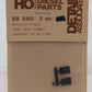 Detail Associates 2402 HO Exhaust Stack EMD Non Turbo for GP/SD Type (Pack of 2)