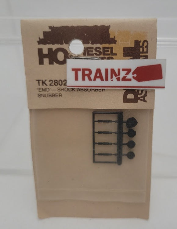 Detail Associates 2802 HO Scale EMD Style Shock Absorber/Snubber (Pack of 4)