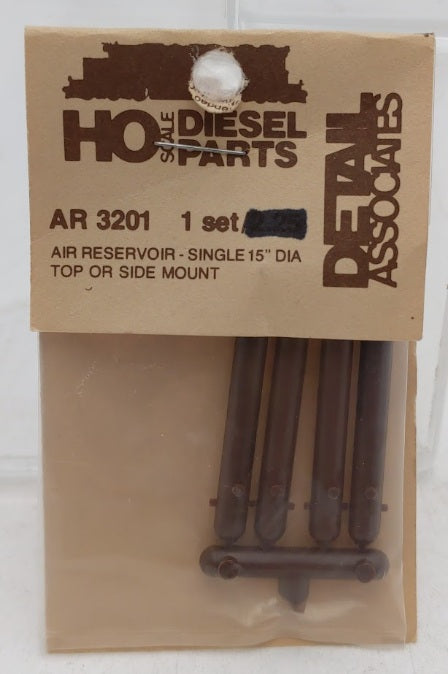 Detail Associates 3201 HO Single 15" Top or Side Mount Air Reservoir (Pack of 2)