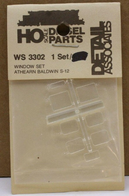 Detail Associates 3302 HO Windows Set for Athearn Baldwin S-12