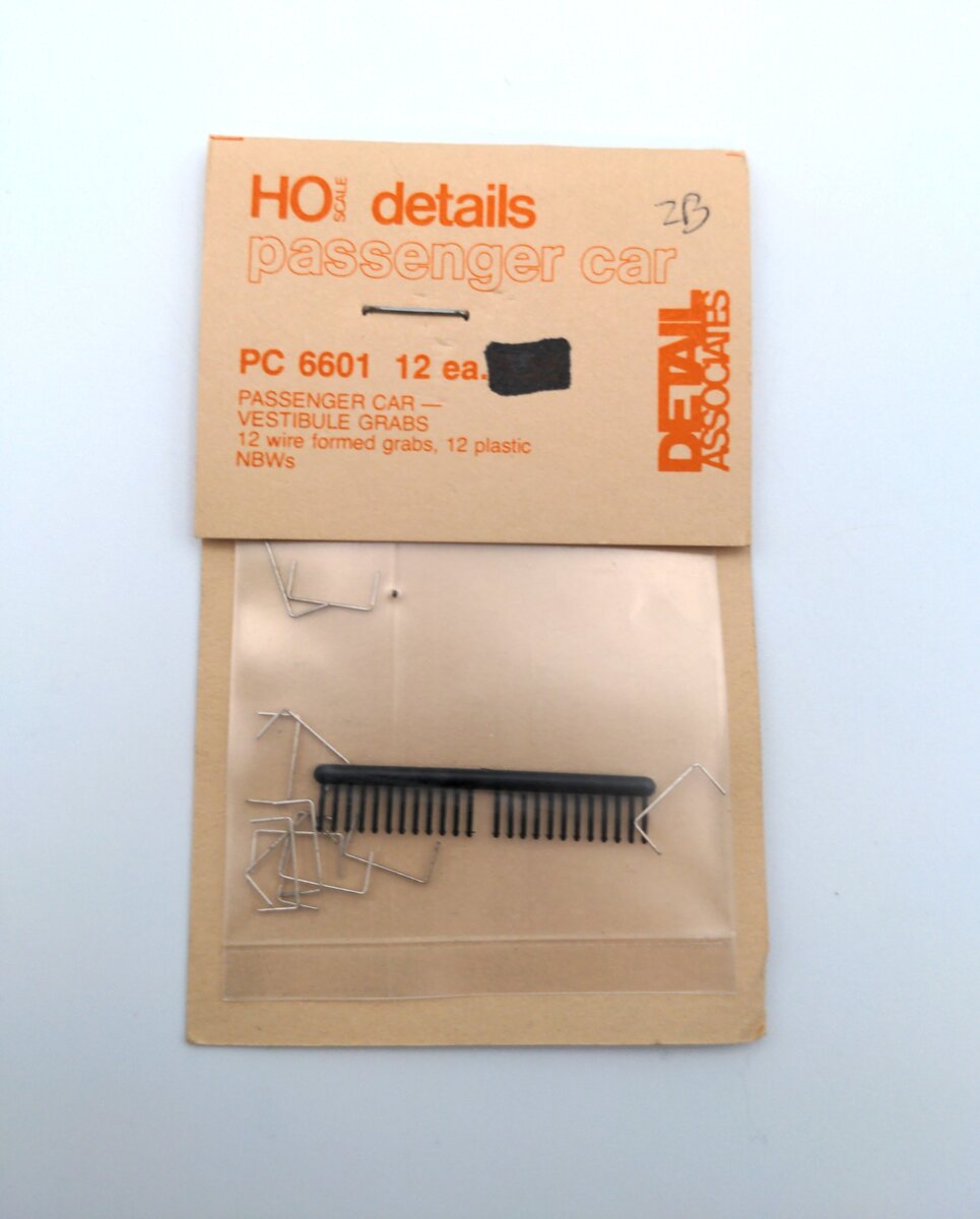 Detail Associates 6601 HO Grabs Irons Vestibule (Pack of 12)