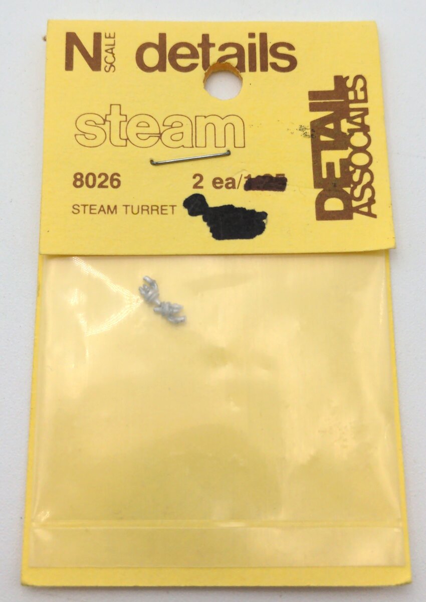 Detail Associates 8026 N Steam Turrets (Pack of 2)