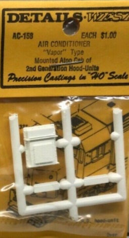 Details West 158 HO Vapor Cab Roof Air Conditioner for 2nd Generation Hood Unit