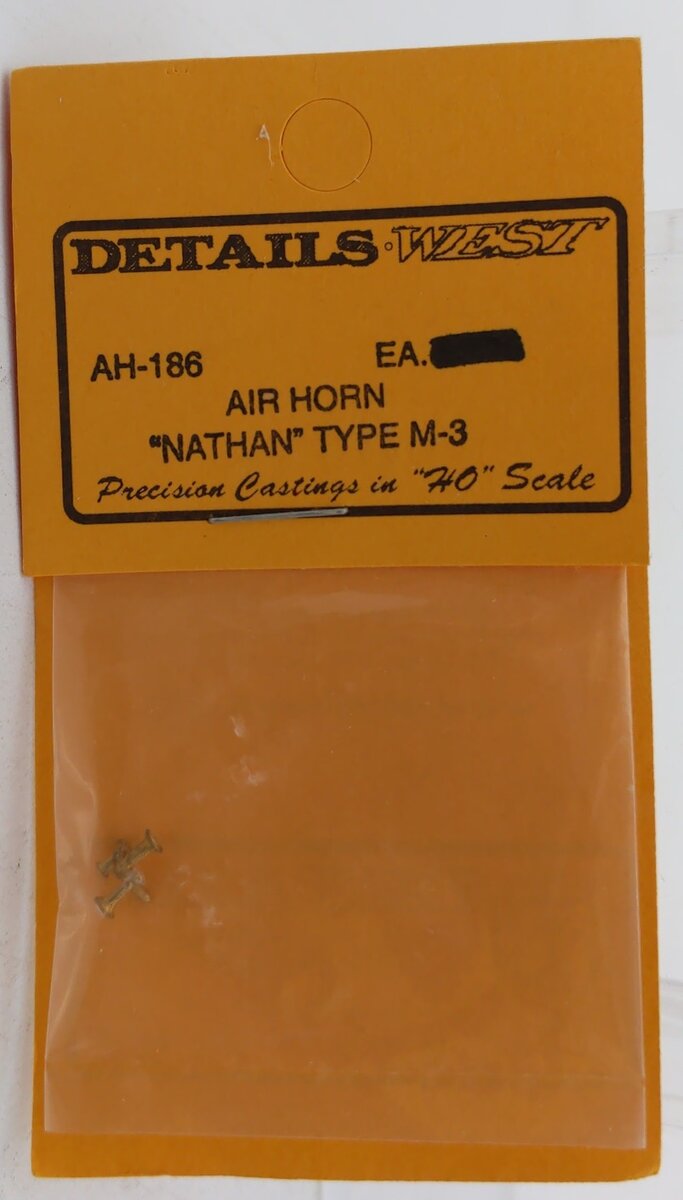 Details West 186 HO Scale Nathan Type M3 Three-Chime Air Horn Brass Part