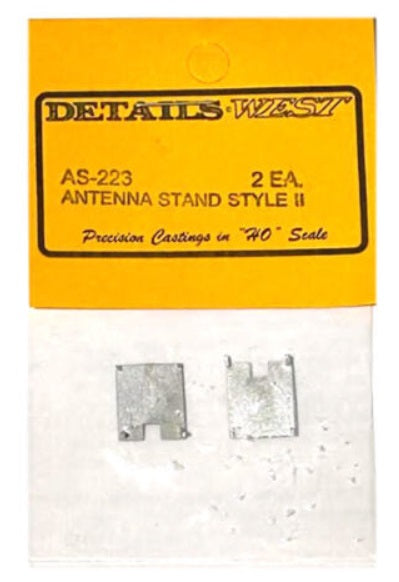 Details West AS-223 HO Scale Antenna Mounting Stand Style # 2 (Pack of 2)