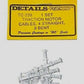 Details West 239 HO Scale Traction Motor Cables Set