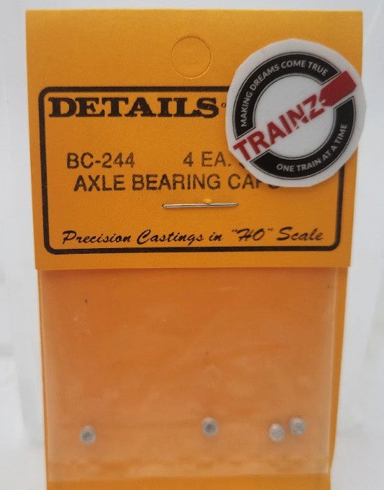 Details West 244 HO Scale Axle Bearing Caps (Pack of 4)
