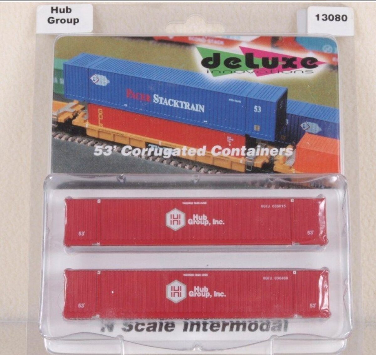 Deluxe Innovations 13080 N Hub Group 53' Corrugated Container (Pack of 2)