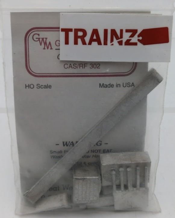 Great West Models 302 HO Scale White Metal Assort Roof Details