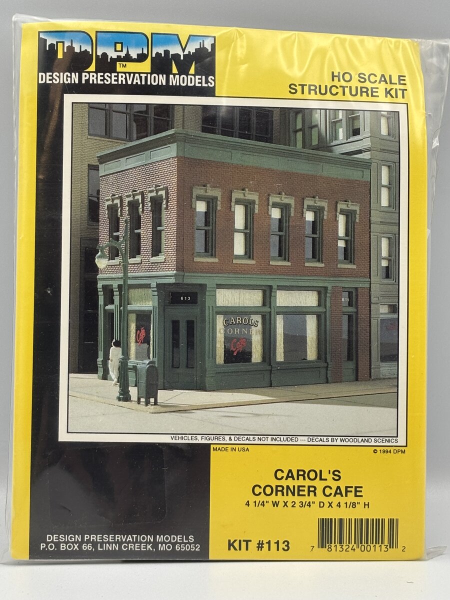 DPM 11300 HO Scale Carol's Corner Café Building Kit