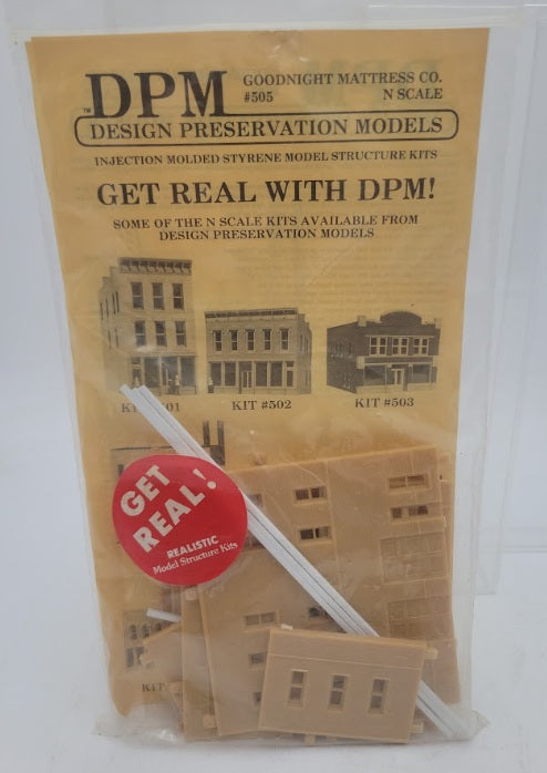 DPM 50500 N Scale Goodnight Mattress Co. Molded Styrene Building Kit