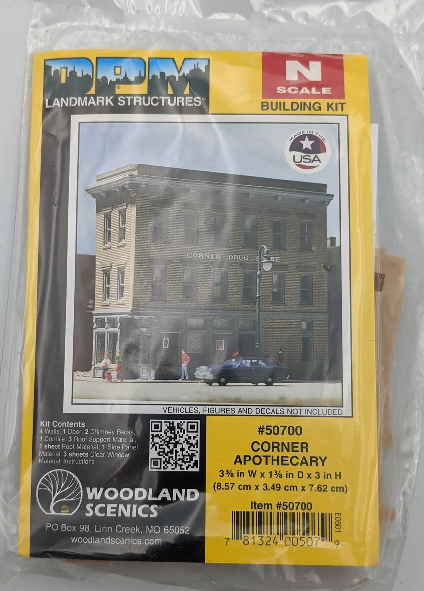 DPM 50700 N Scale Corner Apothecary Building Kit