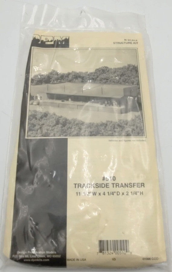 DPM 51000 N Scale Trackside Transfer Building Styrene Kit