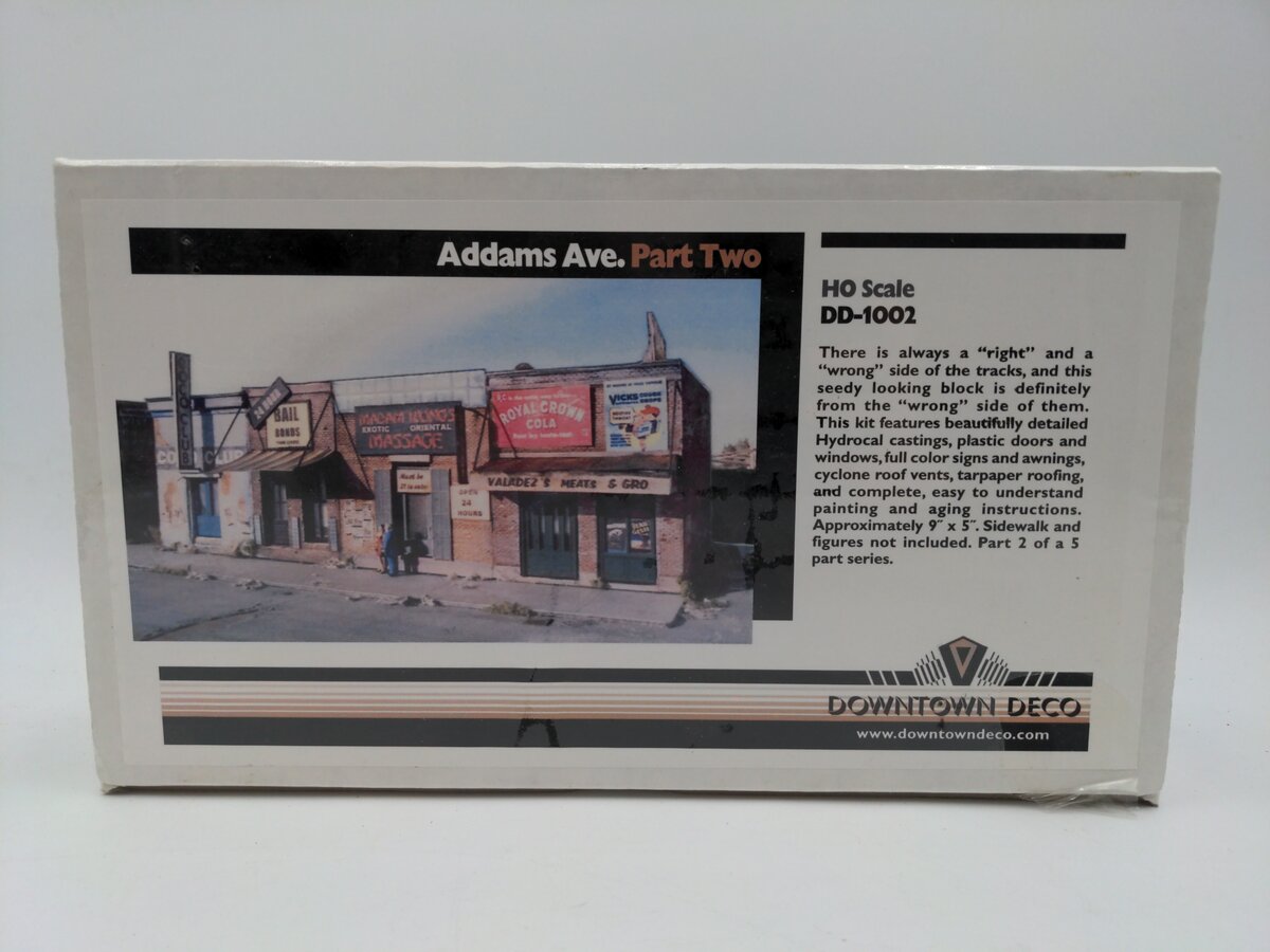 Downtown Deco DD-1002 HO Addams Ave. Part 2 Limited Run Building Kit