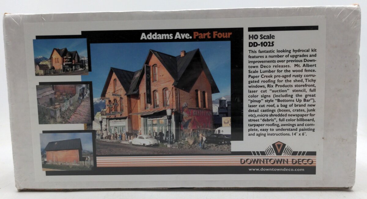 Downtown Deco DD-1025 HO Addams Ave. Part Four Building Kit.