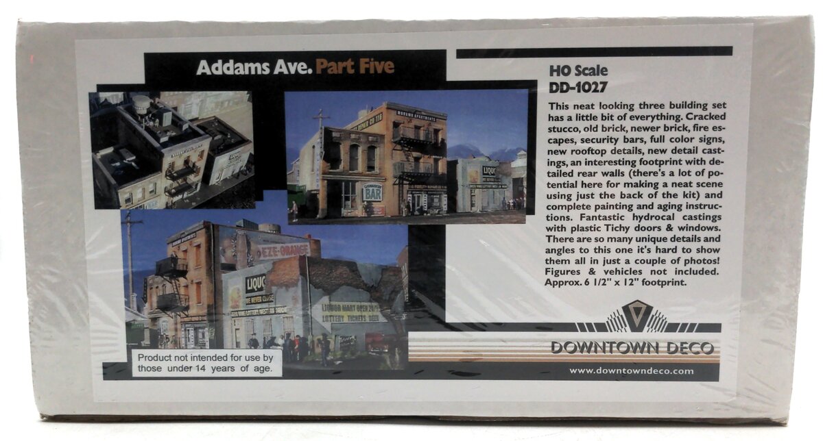 Downtown Deco DD-1027 HO Scale Addams Ave. Part Five Building Kit