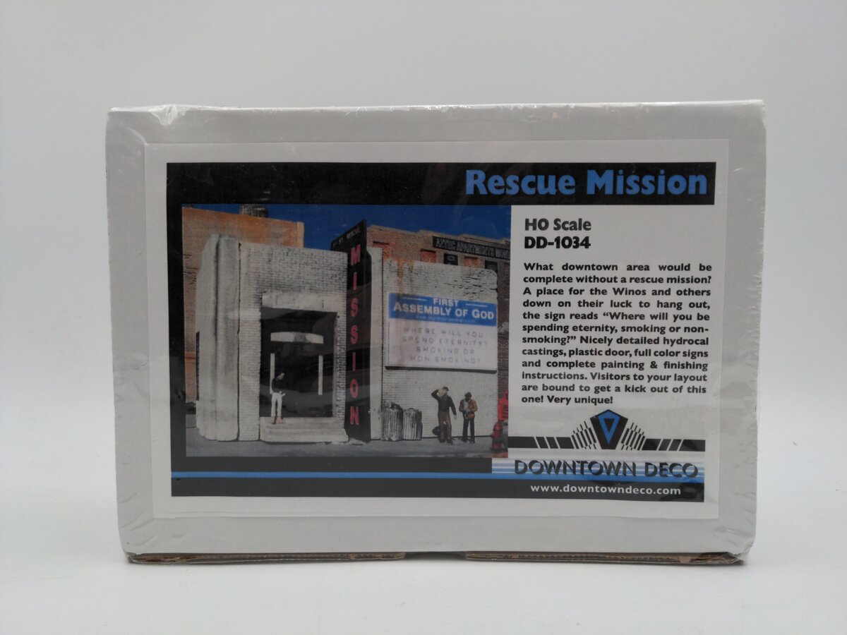 Downtown Deco 1034 HO Rescue Mission Building Kit