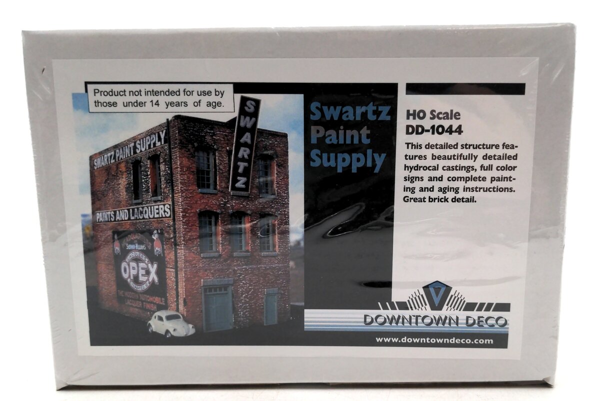Downtown Deco 1044 HO Scale Swartz Paint Supply Kit